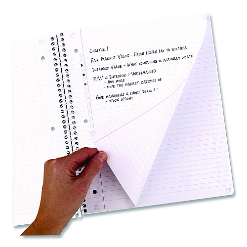Five Star Soft Pedals Spiral Notebook, 1-Subject, Medium/College Rule, Assorted Cover Colors, (80) 11 x 8.5 Sheets, 2/Pack (820331)