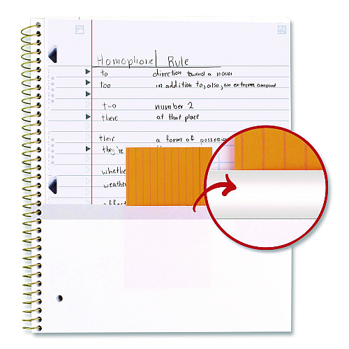Five Star Brushy Moves Spiral Notebook, 1-Subject, Medium/College Rule, Assorted Cover Colors, (80) 11 x 8.5 Sheets, 2/Pack (930060)