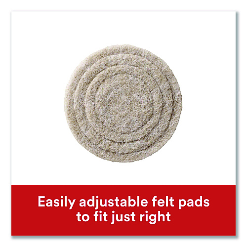 Scotch Custom Fit Felt Pads, 1.5" dia, Beige, 30/Pack (SP884NA)