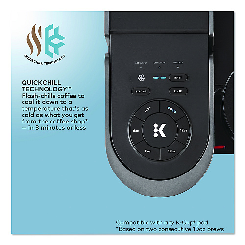 Keurig K-Brew + Chill Single Serve Coffee Maker, Black (5000380296)