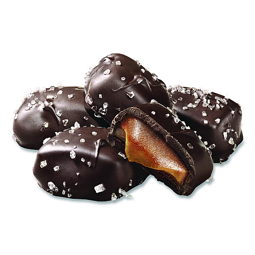 Sanders Small Batch Wonders Snack Size Dark Chocolate Sea Salt Caramels, 0.5 oz Individually Wrapped, 48/Box (KAR04002)