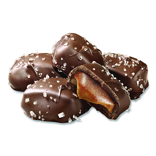 Sanders Small Batch Wonders Snack-Size Milk Chocolate Sea Salt Caramels, 0.5 oz Individually Wrapped, 48/Box (KAR27163)