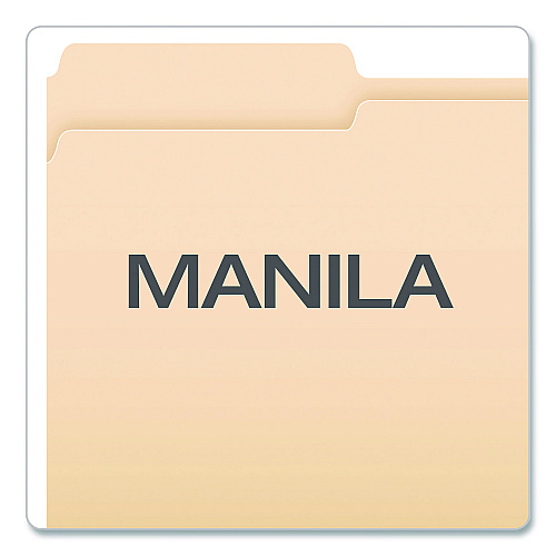 Pendaflex Standard Manila File Folders, 1/3-Cut Tabs: Left Position, Legal Size, Manila, 100/Box (753131)