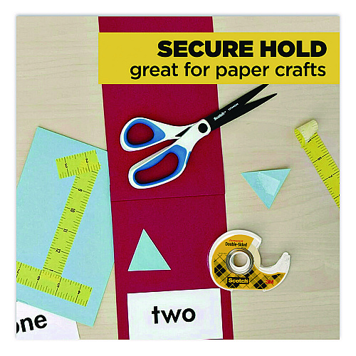 Scotch Double-Sided Permanent Tape in Handheld Dispenser, 1" Core, 0.5" x 500", 6/Pack (6137H2PCMP)