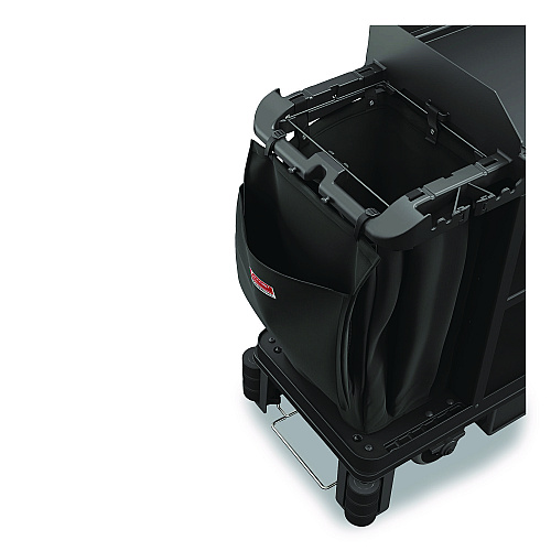Amenity Bag for Suncast Commercial Full-Size and Compact-Size Housekeeping Carts, 2 gal, 19.5" x 1.51" x 21.36", Black (HKCBAG01D)