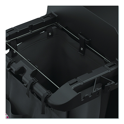 8-Pocket Organizer for Suncast Commercial Full-Size and Compact Housekeeping Carts, 19.5" x 1.67" x 26.83", Black (HKCBAG04D)