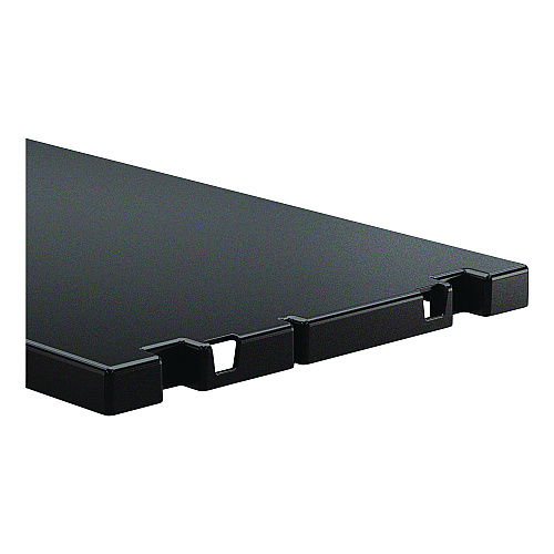 Adjustable Shelf for Suncast Commercial Full-Size Housekeeping Carts HKC1000/HKC2000, Plastic, Black (HKCSHELF)
