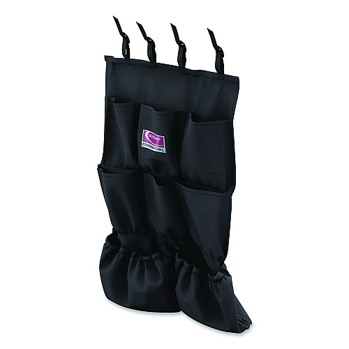 8-Pocket Organizer for Suncast Commercial Full-Size and Compact Housekeeping Carts, 19.5" x 1.67" x 26.83", Black (HKCBAG04D)