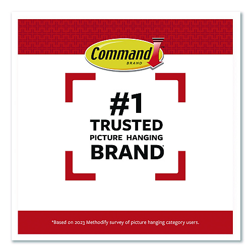 Command Picture Hanging Strips, X-Large, Removable, Holds up to 20 lbs per 4 Strips, Black, 8 Pairs/Pack (17217BLK8ES)
