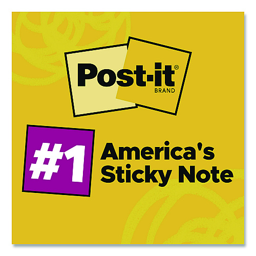 Post-it Original Pads in Poptimistic Collection Colors, 1.38" x 1.88", 100 Sheets/Pad, 18 Pads/Pack (65318AU)