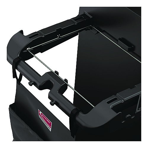 Linen Strap Bag for Suncast Commercial Full-Size and Compact Housekeeping Carts, 16.25" x 1" x 31.75", Black (HKCBAG06D)