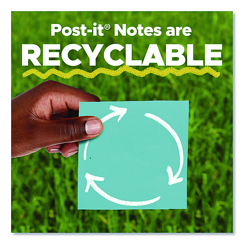 Post-it Original Pads in Poptimistic Collection Colors, 1.38" x 1.88", 100 Sheets/Pad, 18 Pads/Pack (65318AU)