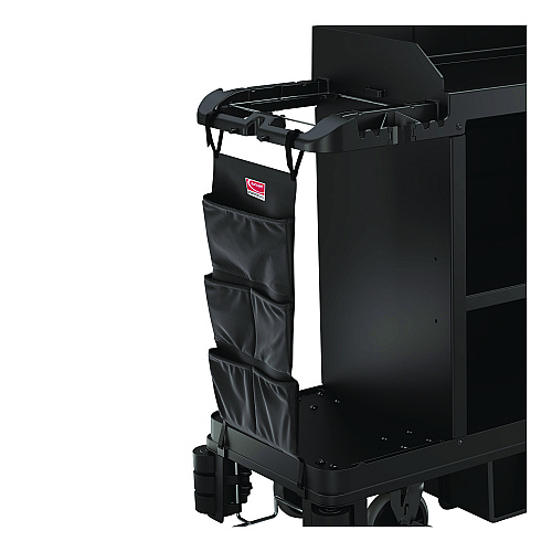 Linen Strap Bag for Suncast Commercial Full-Size and Compact Housekeeping Carts, 16.25" x 1" x 31.75", Black (HKCBAG06D)