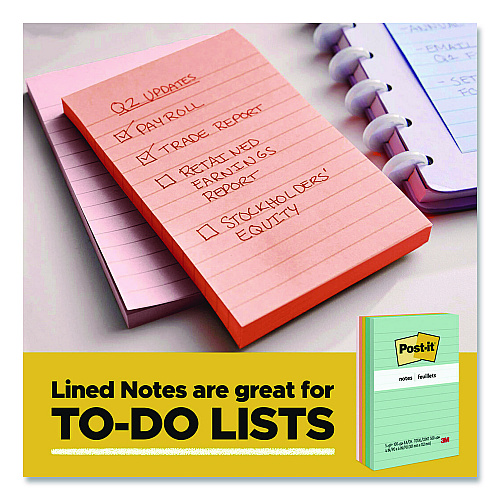 Post-it Original Pads in Poptimistic Collection Colors, 1.38" x 1.88", 100 Sheets/Pad, 18 Pads/Pack (65318AU)