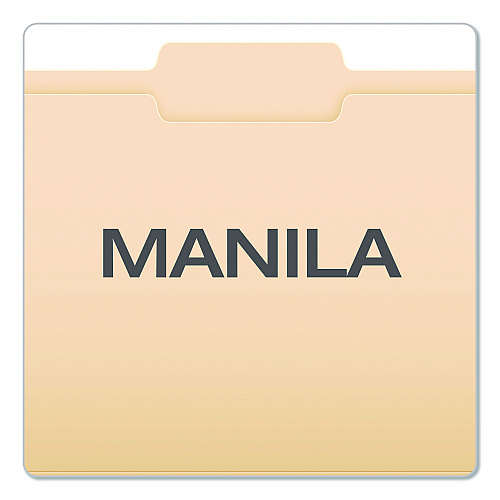 Pendaflex Reinforced Top Tab Manila File Folders, 1/3-Cut Tabs: Center Position, Letter Size, Manila, 100/Box (R752132)
