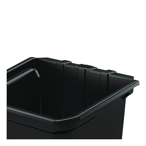 Suncast Commercial Waste Bin, 8 gal, 12.78" x 17.21" x 22.13", Black, 2/Pack (BIN17222)