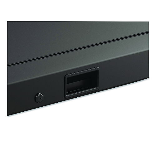 Lockable Hood Accessory for Suncast Commercial Full-Size Housekeeping Carts HKC1000/HKC2000, Plastic, Black (HKCHOOD)