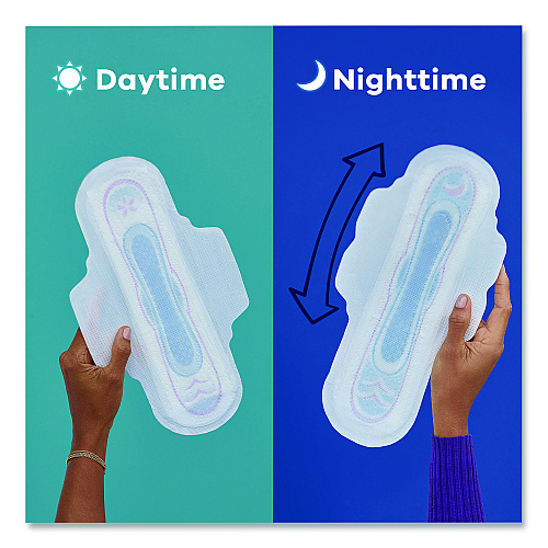 Always Ultra Thin Pads with Wings, Size 1, Regular Absorbency, 22 Pads/Pack, 12 Packs/Carton (03339)