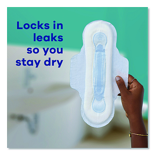 Always Maxi Long Super Daytime Pad with Wings, Size 2, Super Absorbency, 18/Pack, 8 Packs/Carton (03368)