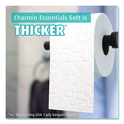 Essentials Soft Bathroom Tissue, Septic Safe, 2-Ply, White, 330 Sheets/Roll, 9 Rolls/Pack, 4 Packs/Carton