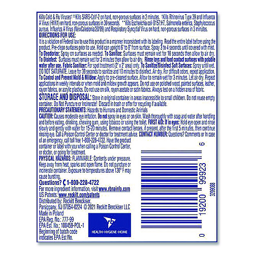 Lysol&reg; Disinfectant Spray To Go, Crisp Linen Scent, 1.5 oz, Aerosol Spray (1920099923)