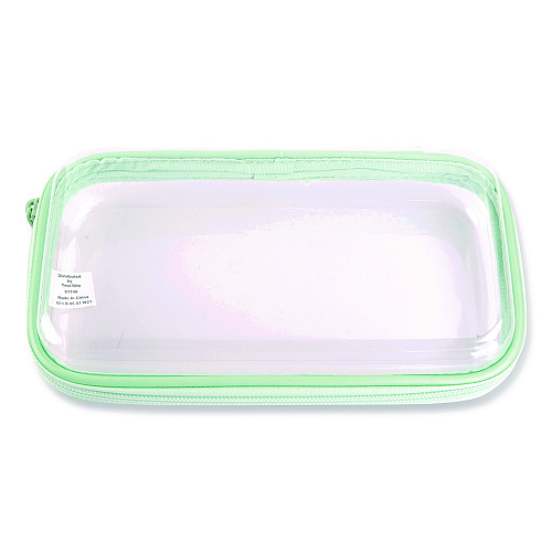 Pep Rally Pencil Pouch, 9.25 x 5.12 x 2.17, Clear/Randomly Assorted Color (61749)