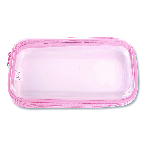 Pep Rally Pencil Pouch, 9.25 x 5.12 x 2.17, Clear/Randomly Assorted Color (61749)