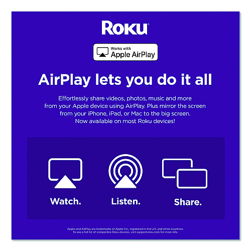 Roku Streaming Stick, Black (3820R2)