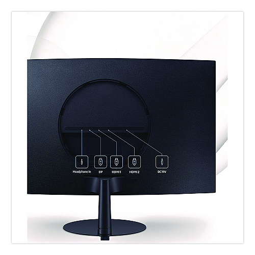 Samsung Curved LCD Monitor, 32" Widescreen, VA Panel, 1920 Pixels x 1080 Pixels (LS32C392EANX)
