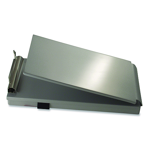 Saunders Recycled Aluminum Citation Holder Clipboard, 1/2" Clip Capacity, Holds 6 x 11 Sheets, Silver (12205)