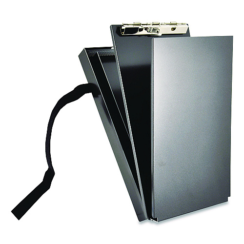 Saunders Recycled Aluminum Citation Holder Clipboard, 1/2" Capacity, Holds 6 x 11 Sheets, Black (12206)