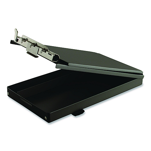Saunders Recycled Aluminum Citation Holder Clipboard, 1/2" Capacity, Holds 6 x 11 Sheets, Black (12206)