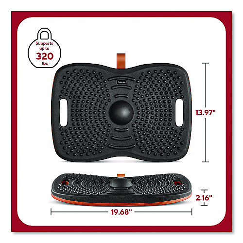 TRU RED Anti-Fatigue Balance Board, 19.68 x 13.97, Black (TR62100)