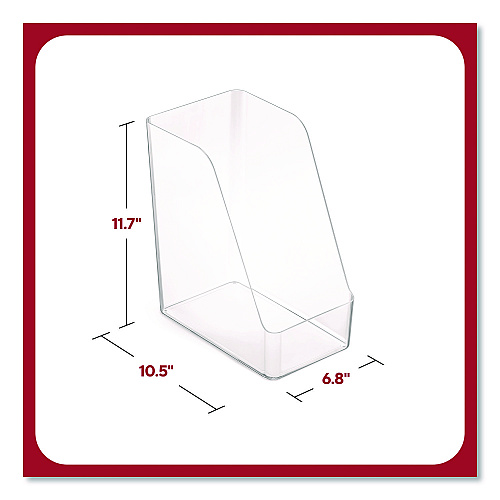 TRU RED Clear Magazine File, 10.47 x 6.73 x 11.71 (TR62287)