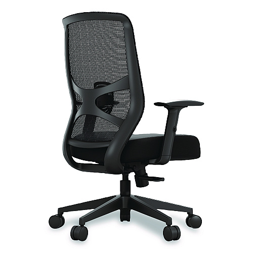 Tempur-Pedic by Raynor ProTask Executive Task Chair, Supports Up to 275 lb, 19.06" to 22.44" Seat Height, Black Seat/Back, Black Base (TPPROTASKBLK)