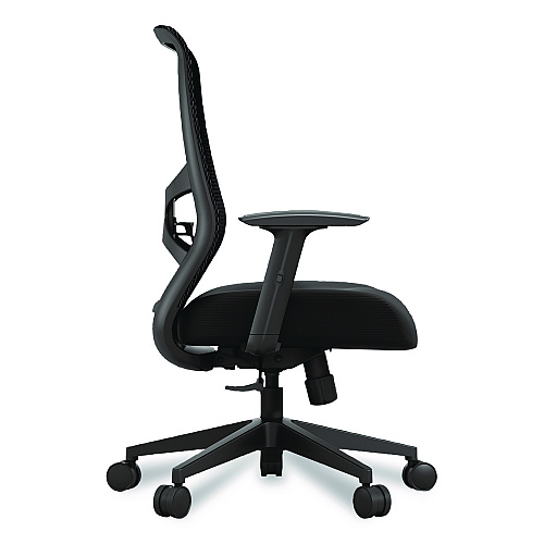 Tempur-Pedic by Raynor ProTask Executive Task Chair, Supports Up to 275 lb, 19.06" to 22.44" Seat Height, Black Seat/Back, Black Base (TPPROTASKBLK)