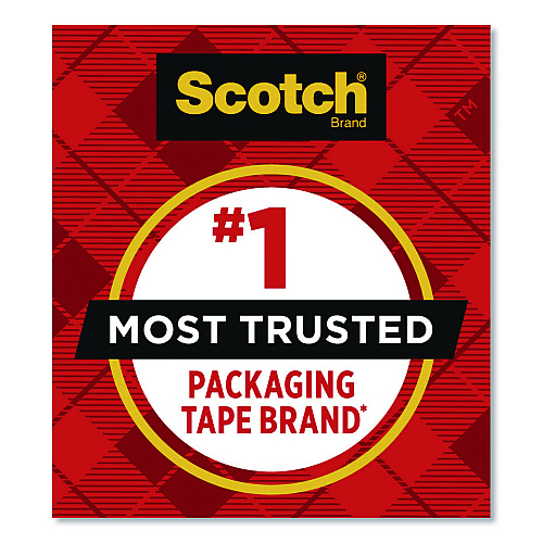 Scotch 3850 Heavy-Duty Packaging Tape, 3" Core, 1.88" x 43.7 yd, Clear, 6/Pack (38504063BRD2)