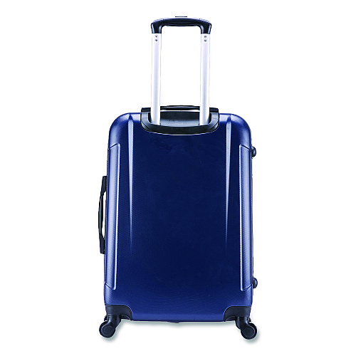 InUSA Luggage Pilot Hard Side Carry-On Suitcase, Four-Wheeled Spinner, 16.34 x 10.24 x 25.39, Blue (IUPIL00MBLU)