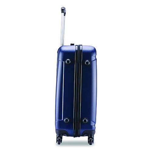 InUSA Luggage Pilot Hard Side Carry-On Suitcase, Four-Wheeled Spinner, 16.34 x 10.24 x 25.39, Blue (IUPIL00MBLU)