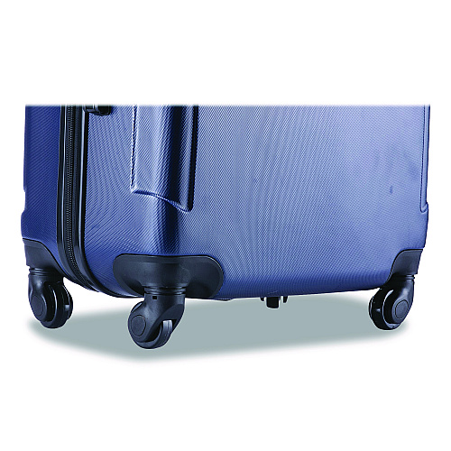 InUSA Luggage Pilot Hard Side Carry-On Suitcase, Four-Wheeled Spinner, 16.34 x 10.24 x 25.39, Blue (IUPIL00MBLU)
