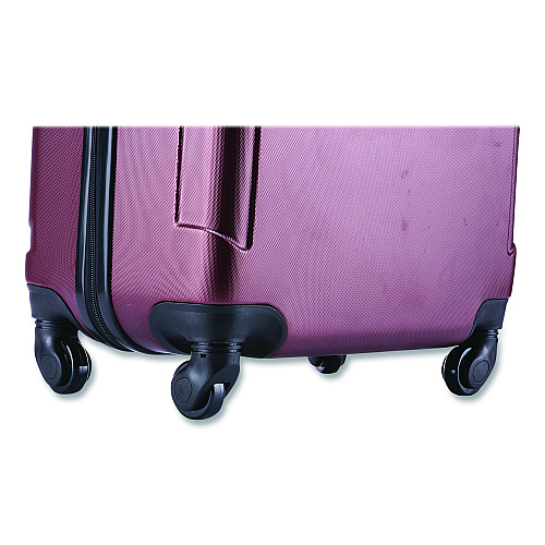 InUSA Luggage Pilot Hard Side Carry-On Suitcase, Four-Wheeled Spinner, 16.34 x 10.24 x 25.39, Wine (IUPIL00MWIN)