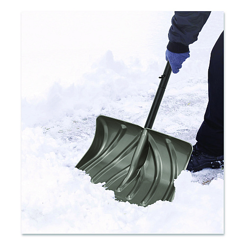 Suncast Commercial Combo Snow Shovel and Pusher, 20" Width, 51" Length (SC2700KDD)