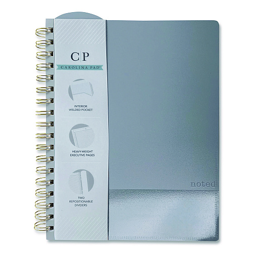 Carolina Paper Noted Neutrals Ideal Notebook, Management Format with Narrow Ruling, Randomly Assorted Cover Colors, (100) 9.5 x 7.35 Sheets (13054)