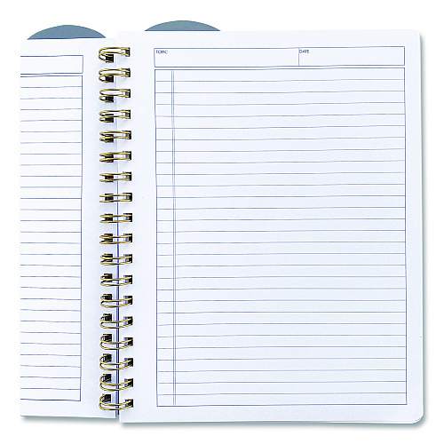 Carolina Paper Noted Neutrals Ideal Notebook, Management Format with Narrow Ruling, Randomly Assorted Cover Colors, (100) 9.5 x 7.35 Sheets (13054)