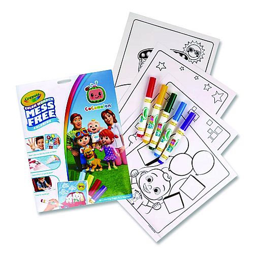 Crayola Cocomelon Color Wonder Kit, (18) Coloring Pages, (5) Cocomelon Collection Markers (752788)