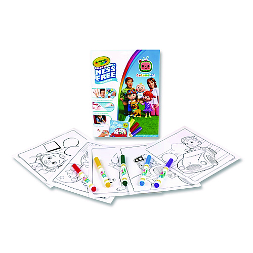 Crayola Cocomelon Color Wonder Kit, (18) Coloring Pages, (5) Cocomelon Collection Markers (752788)
