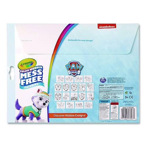 Crayola Nickelodeon Paw Patrol Color Wonder Kit, (18) Coloring Pages, (5) Paw Patrol Collection Markers (757007)