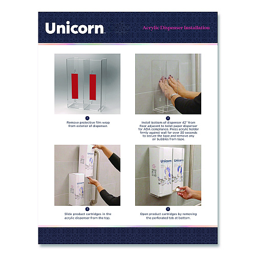 Unicorn Cotton Tampons, Regular, 60/Box, 6 Boxes/Carton (TOP08159)