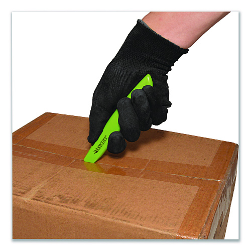 Westcott Full-Size Safety Cutter, ABS Handle, Green, 12/Pack (00659)