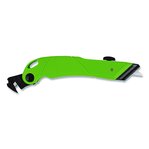 Westcott Ceramic Safety Cutter with Fold-Out Film Cutter, Plastic Handle, Green (00741)